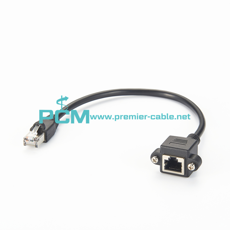 RJ45 Network extension cable with screw holes  